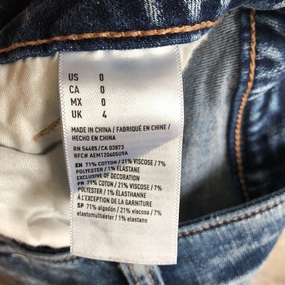 American Eagle Hi-Rise Shortie Jean Shorts - Picture 6 of 8